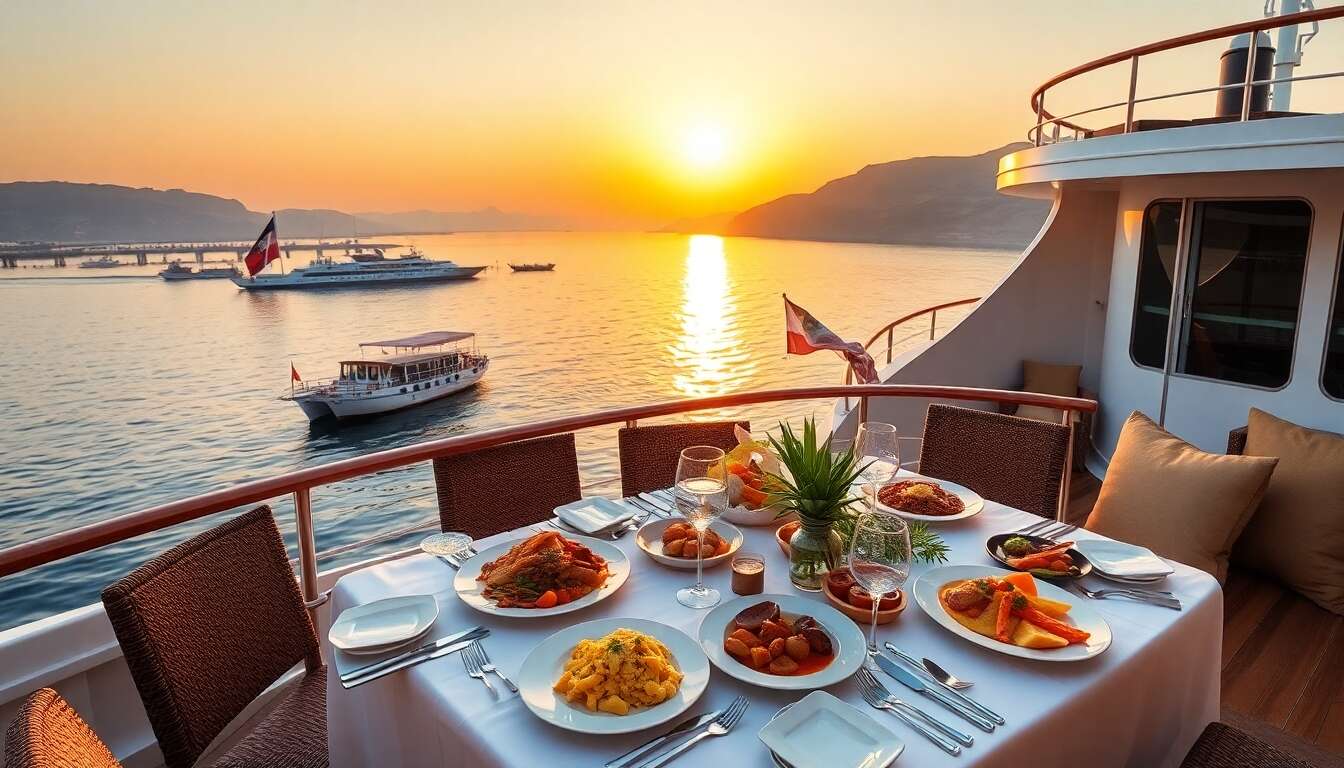 Expérience culinaire à bord des navires égyptiens